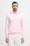 Tommy Hilfiger μπλούζα με κουκούλα ανδρική βαμβακερή ροζ MW0MW37235