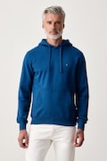 Tommy Hilfiger bluza z kapturem męska bawełniana niebieska MW0MW37235
