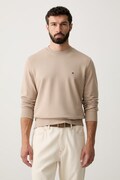 Tommy Hilfiger μπλούζα ανδρική βαμβακερή μπεζ MW0MW37237