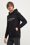 Μπλούζα Tommy Hilfiger χρώμα: μαύρο, με κουκούλα, MW0MW37455