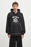 Бавовняна кофта adidas Originals Wabash чоловіча колір чорний з капюшоном з принтом JP4483