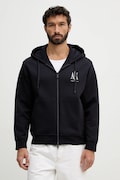 Mikina Armani Exchange pánská, černá barva, s kapucí, s aplikací, XM000371 AF10818