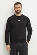 Bombažen pulover EA7 Emporio Armani moški, črna barva, PJVRZ.8NPM30