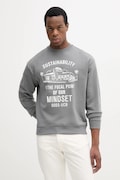 United Colors of Benetton pamut melegítőfelső szürke, férfi, nyomott mintás, 3FWYU10A3