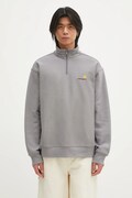 Carhartt WIP felpa Half Zip American Script Sweat uomo colore grigio I027014.2LRXX