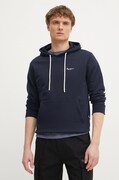 Pepe Jeans bluza bawełniana ESSENTIAL HOODIE męska kolor granatowy z kapturem gładka PM582839