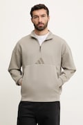 adidas bluza Z.N.E. męska kolor beżowy z kapturem gładka JD6191