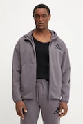 adidas bluza Z.N.E. męska kolor fioletowy z kapturem z nadrukiem JD2911