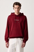 Guess Jeans bluza z kapturem męska bawełniana bordowa M5RQ38 KCPR1