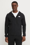 The North Face bluza sportowa Woven kolor czarny z kapturem gładka NF0A8CS7JK31