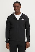 The North Face bluza sportowa Woven kolor czarny z kapturem gładka NF0A8CS7JK31