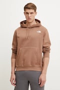 Μπλούζα The North Face Essential χρώμα: καφέ, με κουκούλα, NF0A89ES6IH1