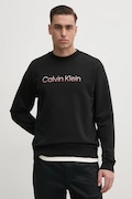 Calvin Klein bluza bawełniana męska kolor czarny z aplikacją K10K114265