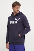 Puma bluza barbati, culoarea albastru marin, cu glugă, cu imprimeu, 682572