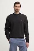 Calvin Klein Jeans bluza bawełniana męska kolor czarny gładka J30J327228