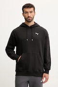 Puma bluza bawełniana męska kolor czarny z kapturem gładka 629648