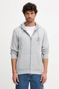 Бавовняна кофта Tommy Hilfiger чоловіча колір сірий з капюшоном однотонна MW0MW39250