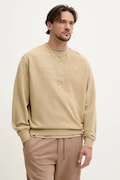 Βαμβακερή μπλούζα Tommy Jeans χρώμα: μπεζ, DM0DM20827