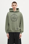 Bavlnená mikina NEIGHBORHOOD Classic Sweat Hoodie Ls zelená farba, s kapucňou, s potlačou, 242FPNH.CSM02