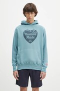 Pamučna dukserica Human Made Tsuriami Hoodie boja: zelena, s kapuljačom, s tiskom, HM29CS015