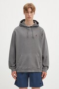 Бавовняна кофта Gramicci One Point Hooded Sweatshirt колір сірий з капюшоном однотонна G307.FT