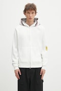 Bavlnená mikina A Bathing Ape 2nd shark biela farba, s kapucňou, s nášivkou, 1K70115006