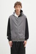 A Bathing Ape cotton sweatshirt Shark gray color hooded with an application 1K70115311