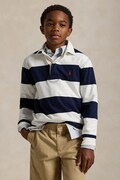 Dětské bavlněné tričko s dlouhým rukávem Polo Ralph Lauren tmavomodrá barva, 323932280001