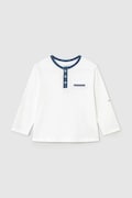 Mayoral longsleeve din bumbac pentru bebeluși neted, 1067