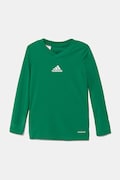 Otroška dolga majica adidas Performance zelena barva, GN7515