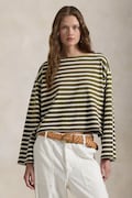 Polo Ralph Lauren longsleeve din bumbac culoarea verde, 211959103