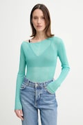 Pinko sweter damski kolor turkusowy lekki 104766 A1ND