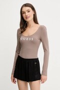 Κορμάκι Guess NEW CARRIE χρώμα: μαύρο, O5RM08 KBBU1