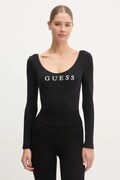 Κορμάκι Guess NEW CARRIE χρώμα: μαύρο, O5RM08 KBBU1