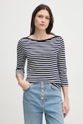 United Colors of Benetton longsleeve bawełniany kolor granatowy 30YSD109W