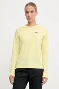 Jack Wolfskin longsleeve sportowy Prelight Swift kolor żółty A63799
