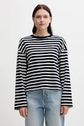 Tommy Hilfiger longsleeve bawełniany kolor granatowy WW0WW45519