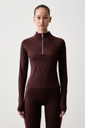 P.E Nation longsleeve treningowy damski Routine brązowy 251L160