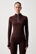 P.E Nation longsleeve treningowy damski Routine brązowy 251L160