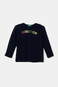 United Colors of Benetton longsleeve din bumbac pentru copii culoarea bleumarin, 3I1XG10HS