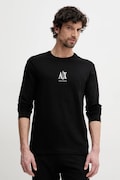 Armani Exchange longsleeve bawełniany kolor czarny z aplikacją XM000364 AF12308