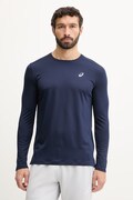 Asics longsleeve do biegania Core kolor granatowy gładki 2011D219