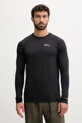 Jack Wolfskin longsleeve sport Prelight Swift culoarea verde, uni, A63803