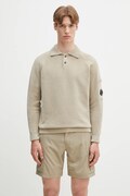 C.P. Company maglione in cotone uomo colore beige 18CMKN070A005687G