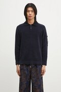 C.P. Company maglione in cotone uomo colore blu navy 18CMKN070A005687G
