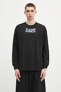 AAPE top a maniche lunghe in cotone Main Long colore nero AAPLTM1544XXN