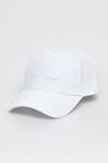 Armani Exchange czapka z daszkiem bawełniana kolor biały z aplikacją XW000956 AF13848