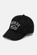 Бавовняна бейсболка Guess LUREX колір чорний з аплікацією V5RZ03 WFKN0
