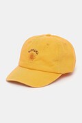 Rip Curl czapka z daszkiem bawełniana damska kolor żółty z aplikacją 04QWHE