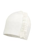 Jamiks czapka dziecięca PEARL kolor beżowy z cienkiej dzianiny JWH041